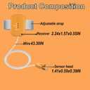 Bedwetting Alarm , Bed Wetting Pee Alarms for Older Kids Boys and Girls, Moisture Potty Alarm USB Rechargeable, Potty Training 3 Working Modes