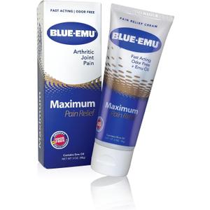 BLUE-EMU Maximum Pain Relief Cream for Arthritis, Muscle, & Joint Aches, 3 Oz,  12 Pack