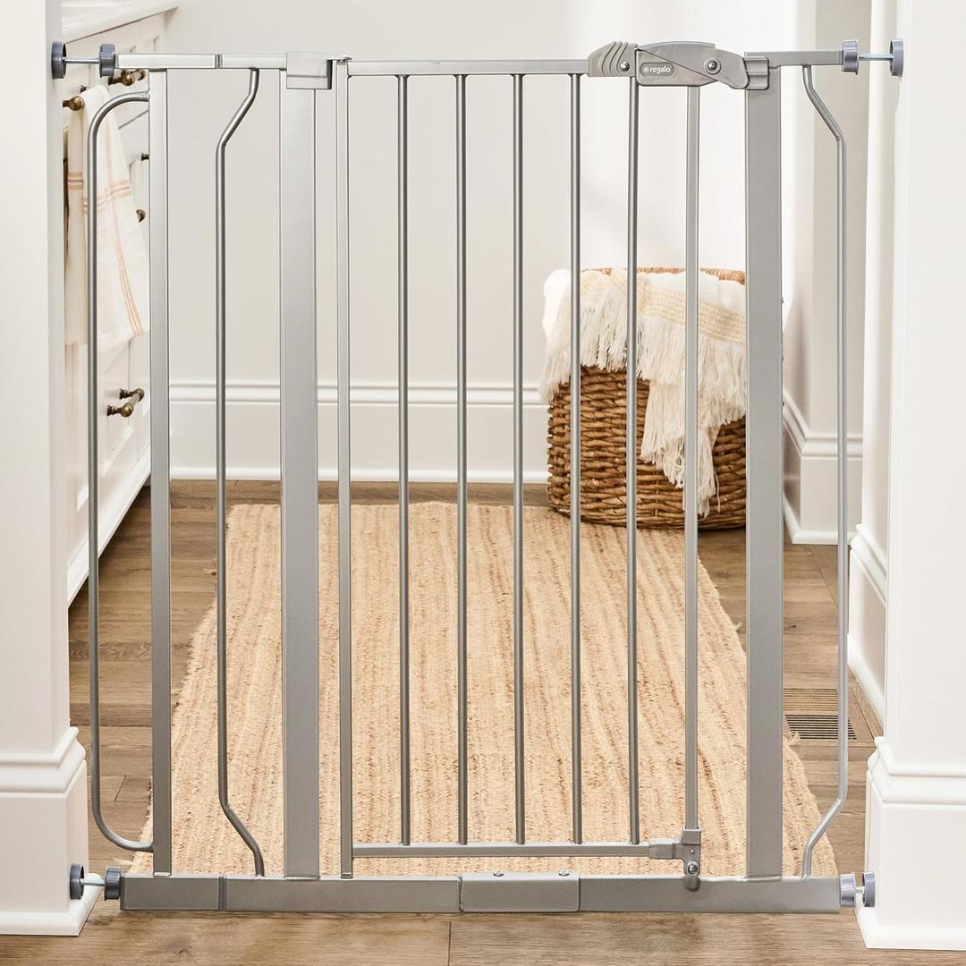 Regalo Safety 36" Extra Tall Baby Gate, Bottom of Stairs & Doorways