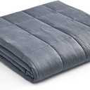 YnM Weighted Blanket,Heavy 100 Percent Oeko-Tex Certified Cotton Material(Dark Grey, 80''x87'' 30lbs), Two Persons(140~240lb) Sharing Use on Queen/King Bed | A Duvet Included