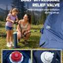 CORANI 14.1'x6.5'x9' Inflatable Tents for Camping, Portable 6/8/10 Person Blow Up Air Tent, Waterproof Windproof Easy Setup Large Family Tent with 2 Doors, 6 Windows, Mosquito Screen, 10 person 11.48x11.48×7.87ft