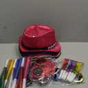 24 Pcs Happy New Year 2026 Party Supplies Includes 6 New Year Eve LED Sequin Hats 6 Light Up Flashing Glasses 6 Noisemakers 6 Colorful Horn Blowouts for Party Decorations