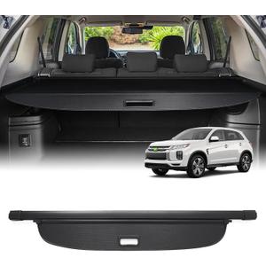 Powerty Cargo Cover for Mitsubishi Outlander 2014-2020 (Manual Liftgate Only) Trunk Cover Retractable Rear Shield Shade (Not Fit Electric Liftgate or Outlander Sport)