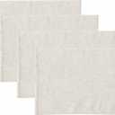 Laura Ashley Dothan Luxury Linen Blend Tablecloth for Formal Dining, Holiday, Wedding or Party, Set of 4 Placemats, Taupe