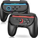 2 Pack Grips Switch 2 Controller, Switch 2 Grip Compatible with Nintendo 2025 Comfort Joy Con 2 Controller Handle