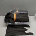 ASSUREPAK Easy Open - 1000 Bags - Black Unprinted HDPE T-Shirt Bags - 1/6 BBL 11.5"X6"X21" - 13 microns - LOOP-BLACK-EO