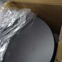 TIPGO 1.2 Gallon Small Black Trash Can, 4.5 Liters Bathroom Garbage Can with lid, Mini Step Trash Bin, Stainless Steel Wastebasket for Bathroom, Bedroom, Office (Matte Black)