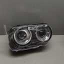 Headlight Assembly Compatible with Dodge Challenger (Halogen Model) 2015 2016 2017 2018 2019 2020 2021 Headlamp with Black Housing Replacement Right Passenger Side (RH) 68174064AF CH2503267