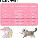 Touchdog Soft Cat Cone Collar, Waterproof Recovery Collar for Cats After Surgery, Lightweight Elizabethan Collar for Kittens (Pink Grad, S)