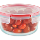 Pyrex Freshlock Glass Food Storage Container, Airtight & Leakproof Locking Lids, Freezer Dishwasher Microwave Safe, 4 Cup