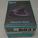 Ergonomic Mouse, LEKVEY Vertical Wireless Mouse - Rechargeable 2.4G Optical Vertical Mice : 3 Adjustable DPI 800/1200/1600 Levels 6 Buttons, for Laptop, Mac, PC, Computer, Desktop, Notebook etc, Black