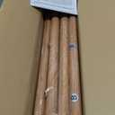 2 Pack Wood Curtain Rod 36-91 Inch, Decorative 1 Inch Heavy Duty Curtain Rods for Windows with Vintage Faux Wood Grain Finials, Adjustable Rustic Farmhouse Bedroom Boho Metal Drapery Pole