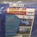 Large Waterproof Tarp - Heavy Duty 5 Mil Thick Poly Tarpaulin Ideal for Canopy Tents, Boats, RV or Pool Covers - Multipurpose Protective Tarps with Grommets for Indoor and Outdoor Use | 30' x 30' (Blue-lightweight Protection)