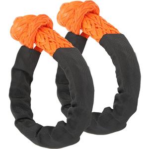 2Pcs Synthetic Soft Shackle Breaking Strength Lightweight Rope Shackle for Trucks Suvs Offroad Vehicles