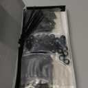 50 PACK M6 x 16mm Rack Mount Cage Nuts, Screws and Washers for Rack Mount Server Cabinet, Rack Mount Server Shelves, Routers, Rack Mount Screws and Square Insert Nuts, Self-Locking Cable Ties for Free (Black)