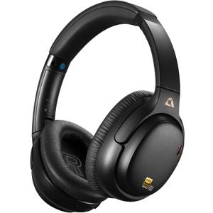 1Mii E700 Hybrid Active Noise Cancelling Headphones, Bluetooth Over Ear, Wireless Hi-Res Audio with LDAC & aptX Low Latency for Airplane Travel & Home TV, AI Translation & Custom EQ via APP, Black