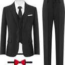 ELPA ELPA Boys Slim Fit Suit Kids Formal Suits Set for Boys Youth Suit Ring Bearer Outfit Size16