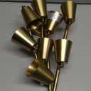 8 Light LED Track Lighting Kit, Matte Brass Adjustable with Moden Flush Mount Ceiling Spotlight,GU10 Socket Bulbs,Flexible Foldable Arms for Kitchen,Dining,Living Room, Bedroom