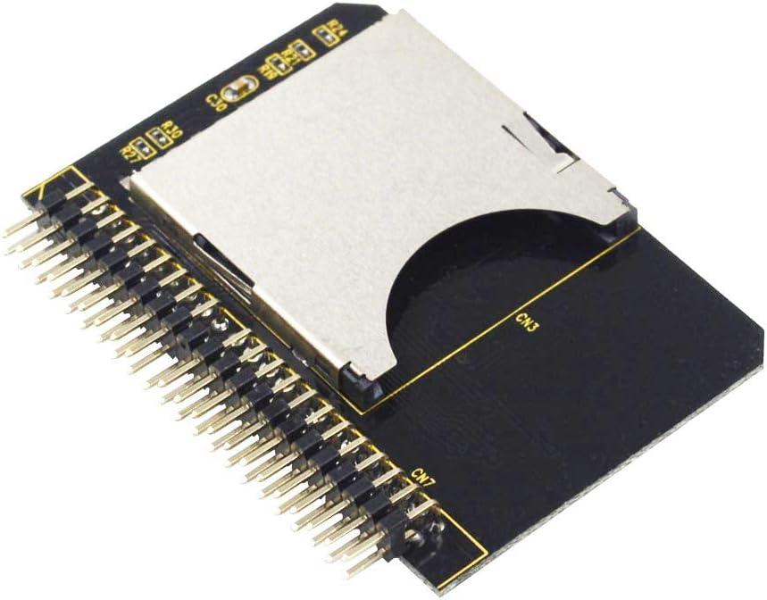 SD Card to 2.5 Inch IDE Adapter, SDHC SDXC MMC Memory Card Converter to Laptop HDD 44 Pin Male PATA Port