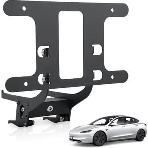 No Drill Front License Plate Holder Fit for 2024 2025 Tesla Model 3 with Safety Design, No Adhesives License Frame