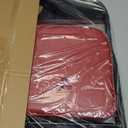 Mini Padded Folding Chairs, Garage Stool, Portable Camping Chair with Cushion, Lightweight Lawn Chair, for Outdoor Sports Events, Patio, Fishing, Hiking, Hunting, Picnic, Beach, Red