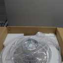 24" Bladeless Ceiling Fans with Lights and Remote/APP/Voice Control, Low Profile Ceiling Fan with RGB Lights, Enclosed Flush Mount Ceiling Fan for Kid's Bedroom/Living Room