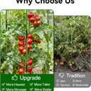 Halatool 72 Inch Tall Tomato Cages Heavy Duty, 4 Pack Metal Adjustable Plant Support Stakes for Pots, Large Trellis for Garden Climbing Vegetables Cucumbers Flowers Fruits