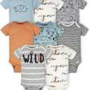 Gerber baby-boys 6-pack Short Sleeve Onesies Bodysuits, 0-3 Month