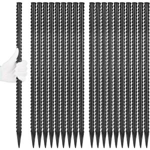 Visit the Store
4.6
4.6 out of 5 stars
(161)
Besitu 24 Inches Straight Rebar Stakes(20-Pack), 1/2" Diameter Steel Metal Stakes for Garden with Chisel Point End Heavy Duty Ground Anchors for Landscape, Concrete Form, Camping & Trapping Black