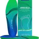 ARRIGO BELLO Insoles Men Women Walker Longer Comfortable Shoe Insert Cushioning Foam Without Muscle Fatigue Flexible Arch Support for Walking, Hiking, and Standing on Feet All-Day (Green) (L/Men 8-9/Women 9-10(278cm))
