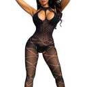 Famstar Sexy Lingerie for Women Naughty Fishnet Lingerie Set Bodysuit Outfits Teddy Sheer Mesh Erotic