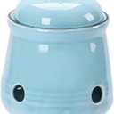 HAOTOP Ceramic Mini Garlic Keeper with Lid, Garlic Container Saver for Countertop, Keep Your Garlic Cloves Fresh (Turquoise)
