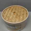 Prime Home Direct Bamboo Steamer Basket 10-Inch | 2-Tier Steamer for Cooking | 50 Liners, Chopsticks, Sauce Dish | Steaming Asian Food, Bao Buns, Chinese, Dim Sum, Dumpling, Rice, Vegetable Steam Pot