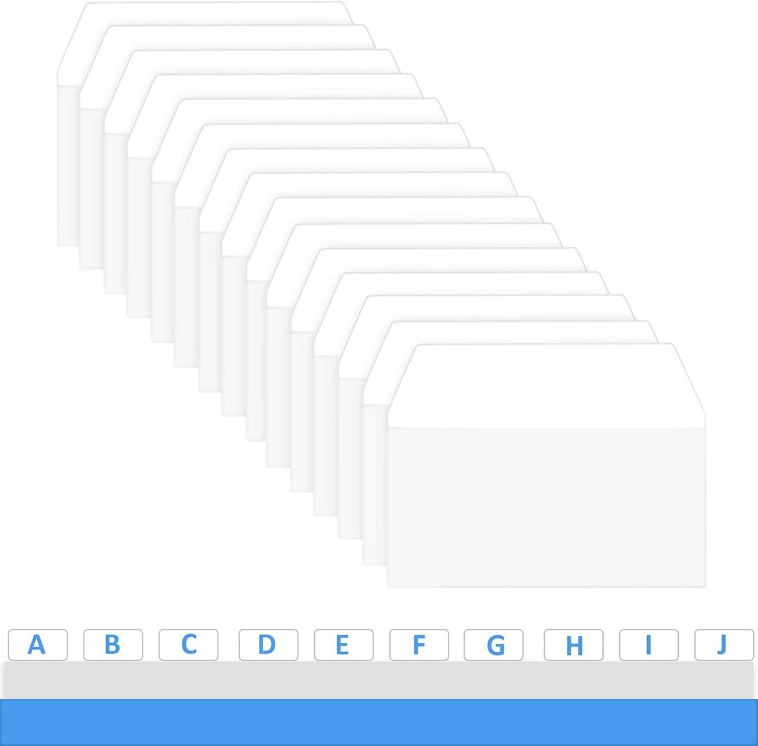 Zonon 200 Pieces Tabs 2 Inch Sticky Index Tabs, Writable and Repositionable File Labels Flags White Page Pop up Markers Labels for Reading Notes, Books and Classify Files