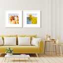 VNVNK 23x23 Frame White, Perfect for 23x23 Inch Picture without Mat or 19x19 Inch Picture with Mat, Home Wall Decor Picture Frame-1 PCS