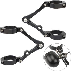 Universal Motorcycle Headlight Bracket 50-54mm Fork Brackets Mount Tube Clamp CNC Black for Harley Indian Victory Honda Yamaha Kawasaki Suzuki Ducati Cafe Racer Chopper Bobber