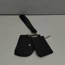 Mum's Memory Mini Zip Around Wristlet Wallet for Women Dual Pouch Wristlet Portable Wallet Coin Purse Mini Women Coin Pocket (Black)