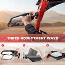 Kemimoto X3 Side Mirrors, Upgraded 360 Degree Adjustment Mirrors Compatible with Can Am Maverick X3 and Max XRS XDS Turbo R RR 2017-2025