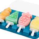 Silicone Popsicle Molds with Sticks and Lids for Kids and Adults, Homemade Ice Cream Molds, Non-Stick, Easy Release, Easy to Clean, Dishwasher Safe 3 Packs
