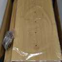 Bamboo Bread Box for Kitchen Counter-Large Capacity Bread Storage Container Farmhouse Bread Box with Window Bread Holder