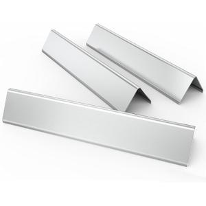 7635 15.3" Flavorizer Bars for Weber Spirit E210, E220, S210, S215, Spirit 200 & GS4 Spirit II E210, Spirit II E220 Grills with Front Control, Stainless Steel Heat Plate Grill Parts, 3 Pack