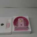 Quiet Hamster Wheel 10.2 Inch Dual-Bearings Silent Small Animals Running Exercise Wheel Height Adjustable for Syrian Hamsters, Gerbils, Rats, or Other Small Pets, Raspberry Pink