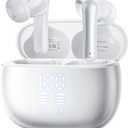 Wireless Earbuds with 40H Playtime, Bluetooth 5.3, Hi-Fi Deep Bass & Stereo Sound, IP7 Water Resistant, LED Display  Built-in Mic for Sports, Workouts, Phone & Tablet