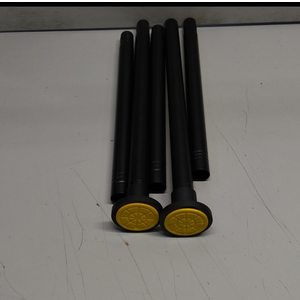 Matte Black Shower Curtain Rod,1 Inch Diameter Stainless Steel Adjustable Spring Tension Rods 32 to 80",with Holders, Anti-Slip,Curtain Rods No Drilling(1 Pack)