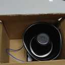 BooYu 200 Watt High-Performance PA Siren Horn Speaker [Black Steel] [8 Ohms] [125-135 dB] [IP66 Waterproof] [Compatible with 100-200 Watt Siren] for Police Car, Ambulance, Fire, Engineer Vehicles