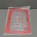 Cantis Case for iPad A16 11 Inch 2025/ iPad 10th Generation 2022 (10.9 inch) with Screen Protector & Pencil Holder, 11th Generation Case with Larger Stable Stand, Clear+Rose Red