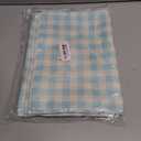 4 PCS Light Blue and White Gingham Table Runner 71 x 13'' Buffalo Plaid Check Table Cloth for Farmhouse Rustic Summer Coastal Birthday Wedding Party Decorations