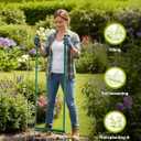 Broadfork Garden Tool, 5-Tine Heavy Duty Broad Fork, Manual Hand Tiller with 58 Inch Ergonomic Handle, Pitchfork Digging Fork for Cultivating Spading Crushing Aerating Gardening Soil