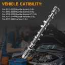 Intake Camshaft 24100-2B660 for Hyundai Accent Elantra Veloster 2011-2020 1.6L Engine Direct Replacement with Enhanced Durability