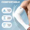 Arm Sleeves for Men Women Warmers Tattoo Cover Up Sun UV Protect UPF 50, Medium